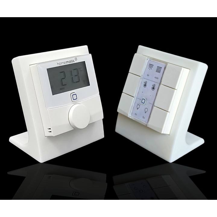 Halter kompatibel Homematic IP HmIP-DS55 Wandthermostat Ständer Halter Tischaufsteller