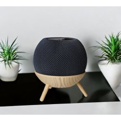 Standfuß / Halter / Tripod in Holzoptik / wood passend für Apple HomePod Mini