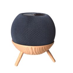 Standfuß / Halter / Tripod in Holzoptik / wood passend für Apple HomePod Mini